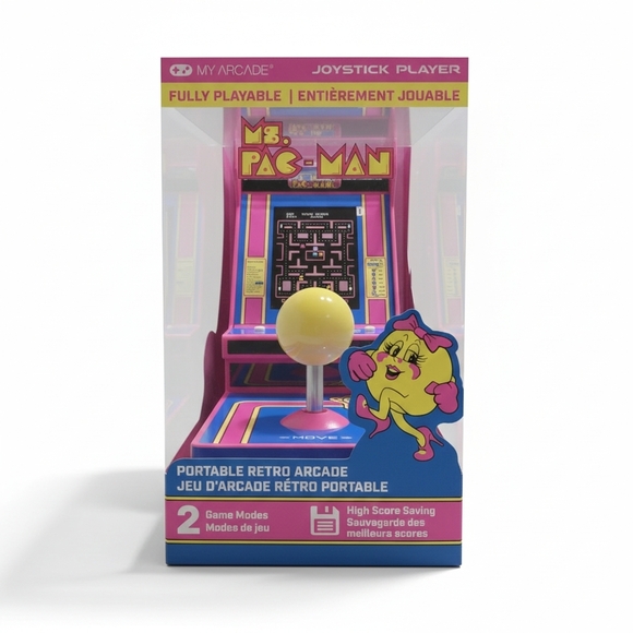 My Arcade Other - My Arcade Ms. Pac-Man Portable Retro Arcade - Pink and Yellow Brand New In Box